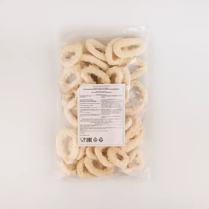 Кальмар кольца в панировке Yantai Ruihe, 1 кг