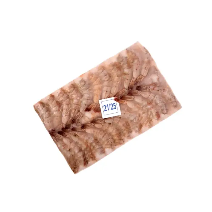 Креветки тигровые свежемороженые в панцире без головы 21/25, 1,8 кг