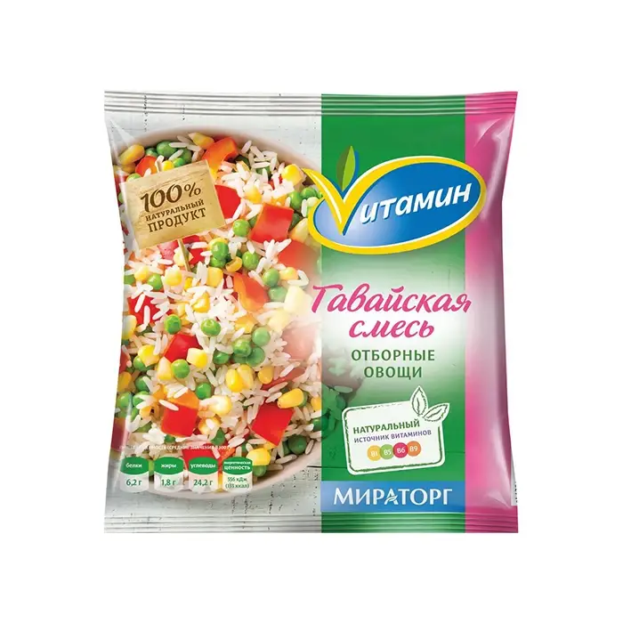 Смесь овощная, гавайская "Мираторг", 400 гр