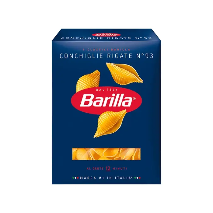 Макаронные изделия Barilla Conchiglie Rigate n. 93 из твердых сортов пшеницы, 450 г