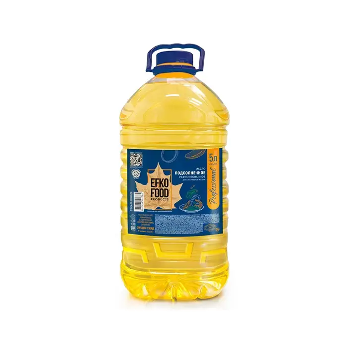 Масло подсолнечное рафинированное, 5 л