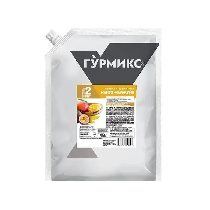 Концентрат для напитка Манго-маракуя "Гурмикс" 2 кг (Россия)