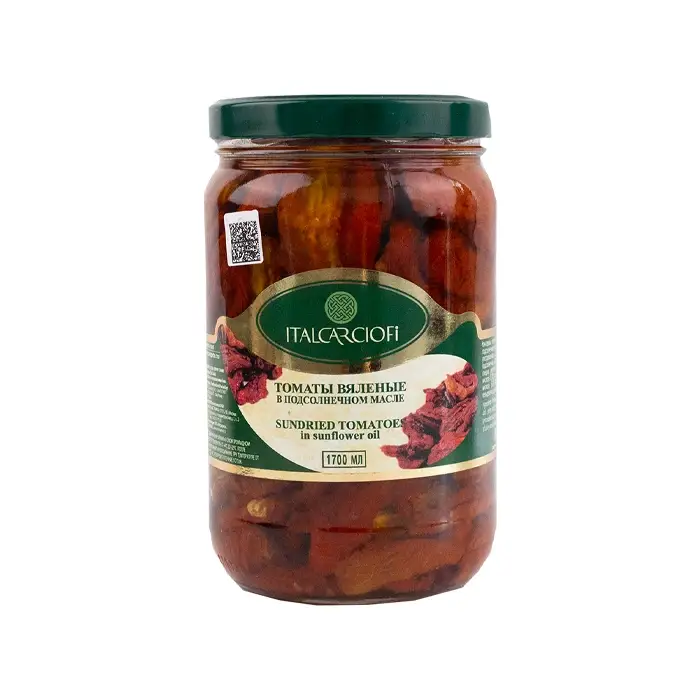 Томаты вяленые в масле, "Italcarciofi", 1,55 кг