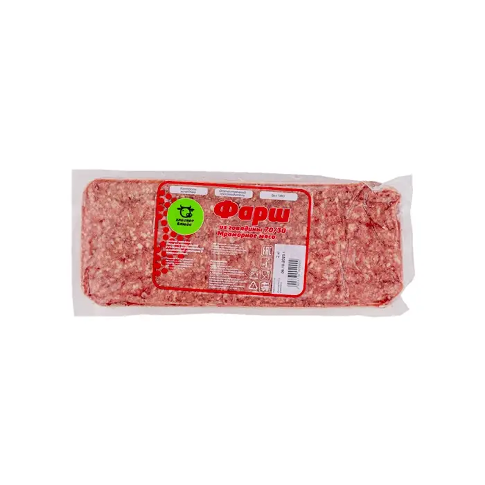 Говядина, фарш из мраморной говядины 70/30 "Эталон", 2 кг