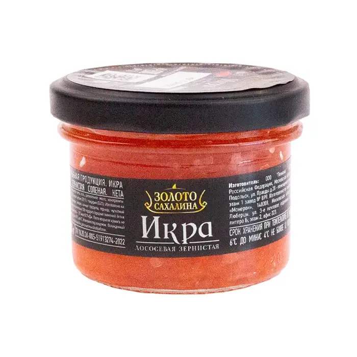 Икра кеты «Золото Сахалина», 90 г