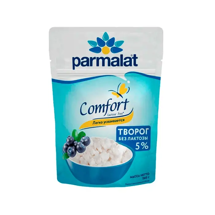 Творог рассыпчатый безлактозный, 5%, 260 г