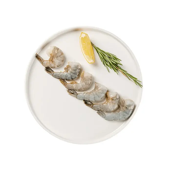 Креветки тигровые свежемороженые без головы с хвостом 21/25, 1 кг