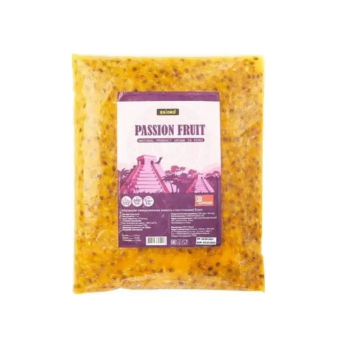 Маракуйя, мякоть с косточкой свежемороженая Esoro, 1 кг