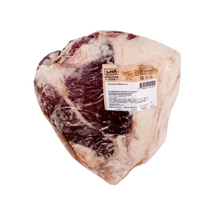 Говяжий кострец без кости Фермерский бычок «Мираторг», 3 кг