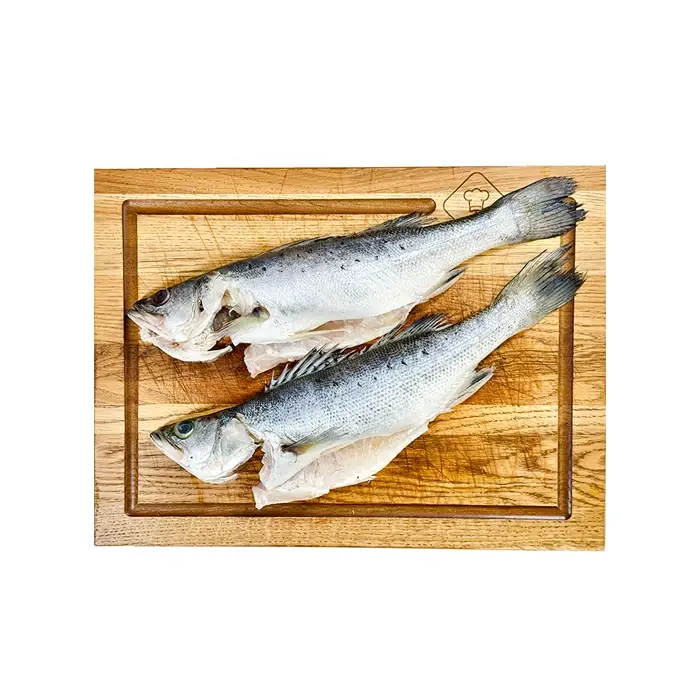 Окунь потрошеный с головой, японский сузуки, (бабочка), 400-600 гр