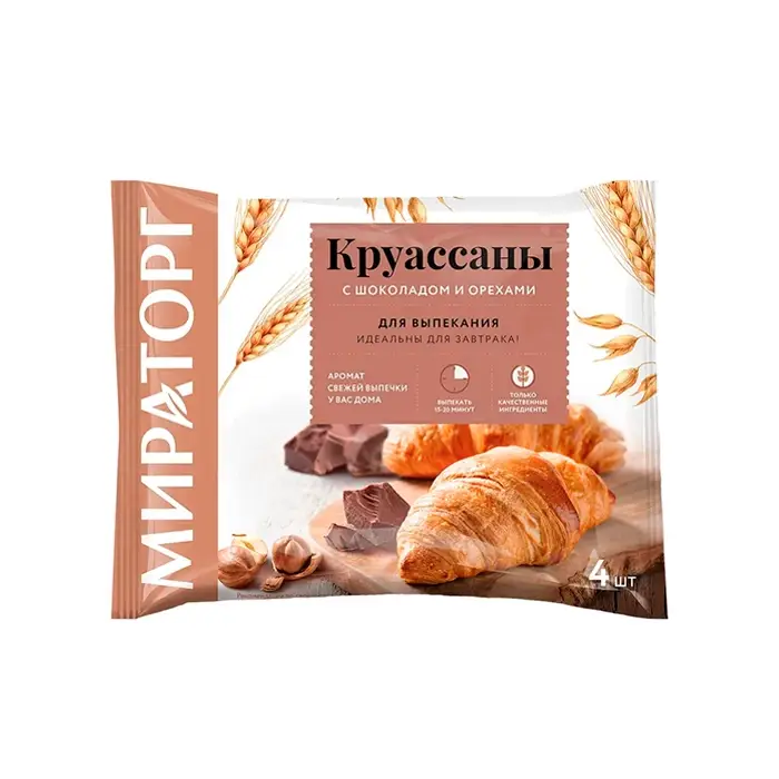 Круассаны с шоколадно-ореховой начинкой «Мираторг», 320 г