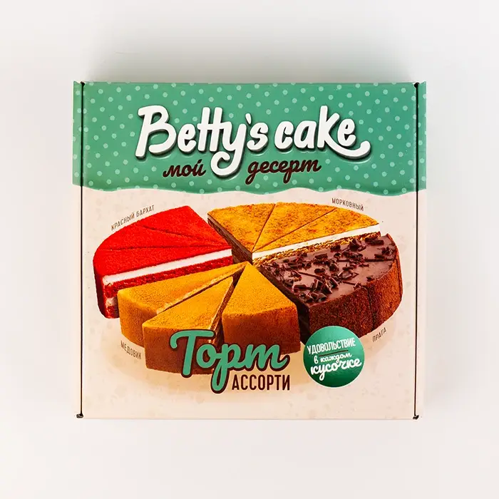 Торт Ассорти Betty's Cake, 12 порций, 1,425 кг