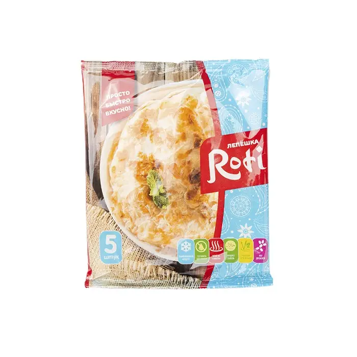 Лепешка слоеная замороженная Roti, 5 штук
