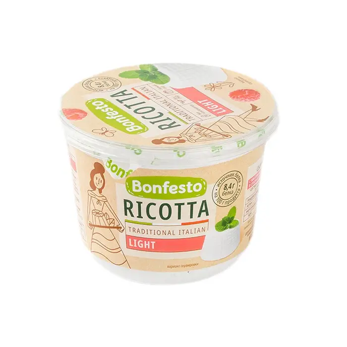Сыр мягкий Ricotta Light 40% Bonfesto, 500 г