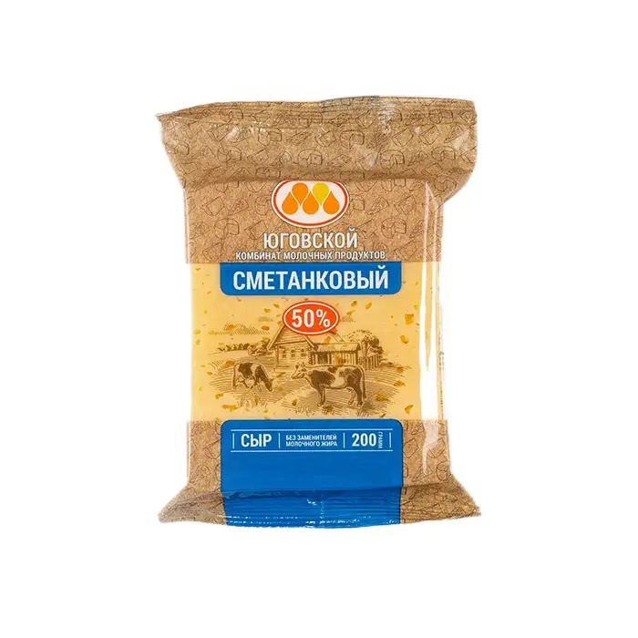Сыр полутвердый Сметанковый 50%, 200 г