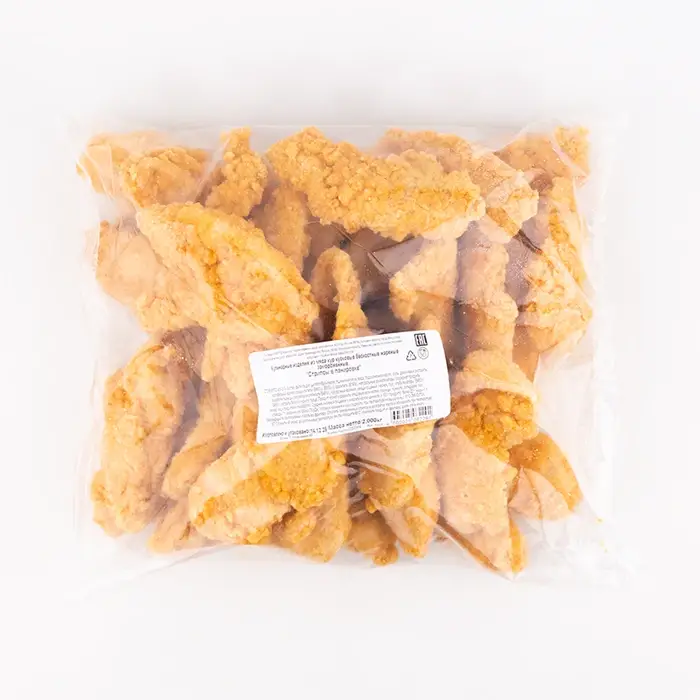 Стрипсы куриные цельномышечные панированные, "Черкизово" 2 кг