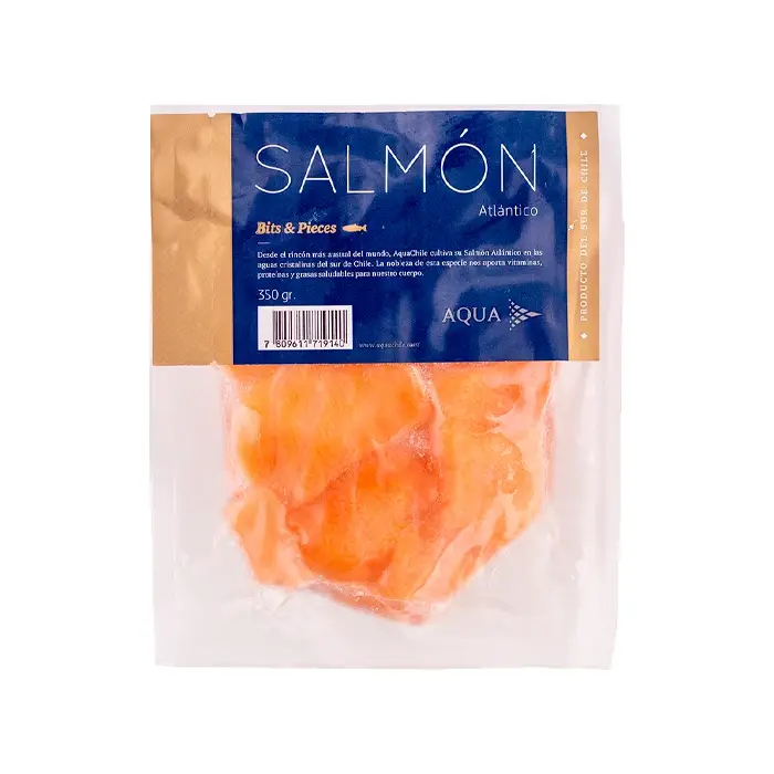 Филе лосося (куски) свежемороженое, 350 гр