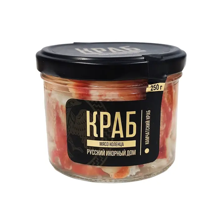 Мясо краба (коленце) Камчатский краб "Русский Икорный Дом", 250 гр