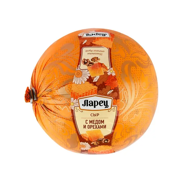 Сыр полутвердый Ларец с медом и орехами 45% шар ≈1 кг