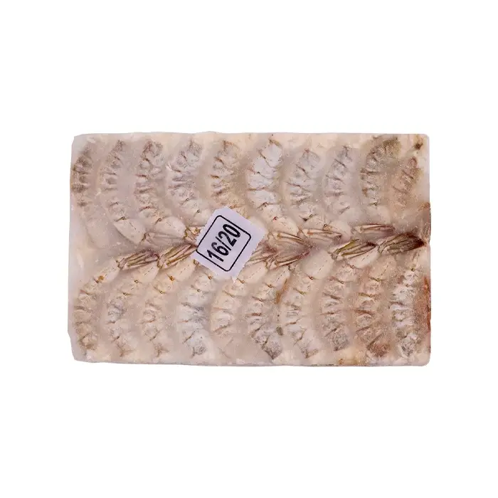 Креветки тигровые свежемороженые без головы 16/20 блок "Universal Aquatic Food", 1,8 кг