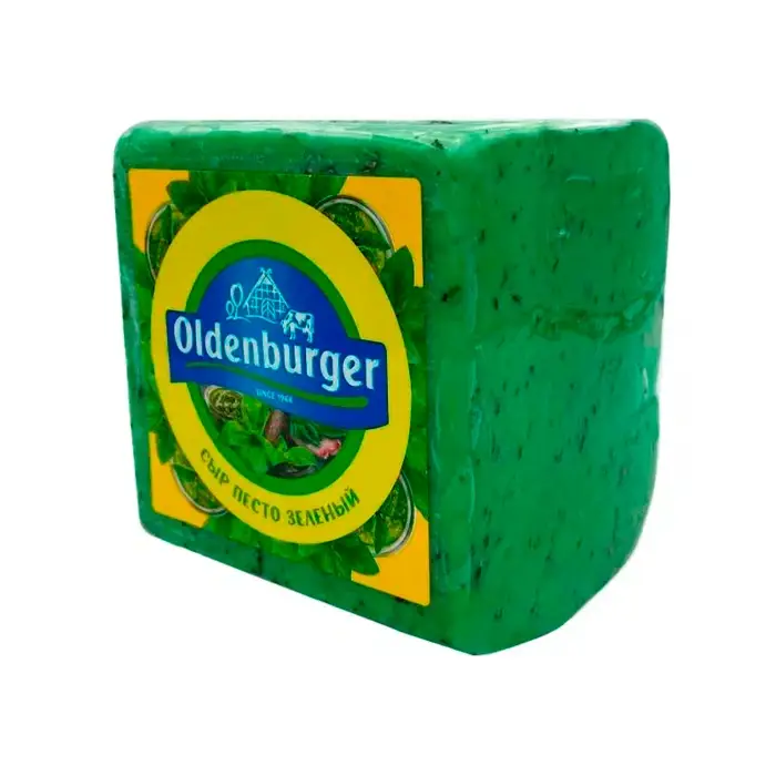 Сыр полутвердый Песто зеленый 45% Oldenburger, 1 кг