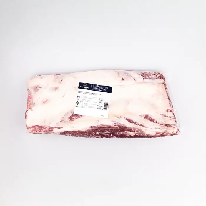 Мраморная говядина толстый край Ribeye Lip-on 112 TOP CHOICE "Праймбиф" (Россия), 4-6 кг