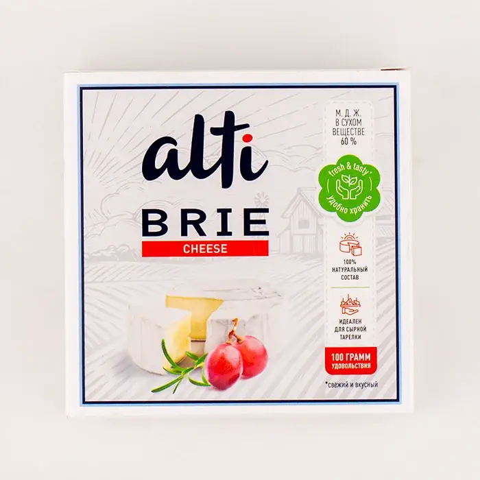 Сыр мягкий с белой благородной плесенью Бри 60% Alti, 100 гр