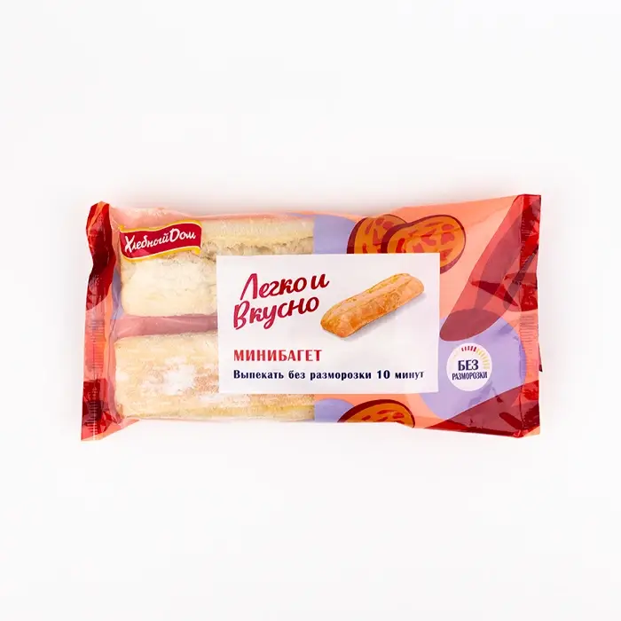 Багет мини Барра «Хлебный дом», 2 штуки, 220 г