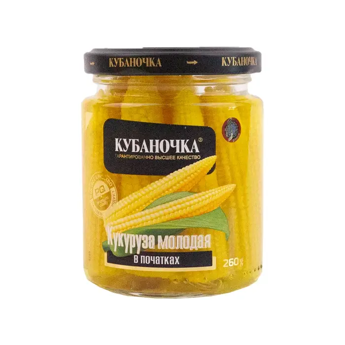 Кукуруза молодая в початках "Кубаночка", 260 г
