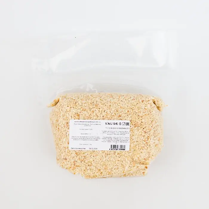 Арахис дробленый обжаренный 3-5 Val'de, 1 кг