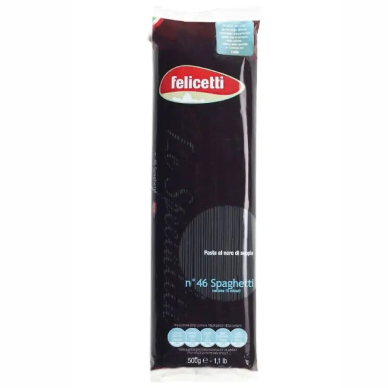 Макароны n. 046 Спагетти с чернилами каракатицы, 500 г