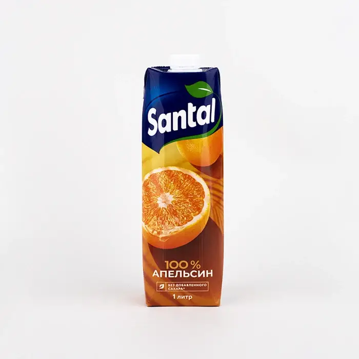 Сок апельсиновый для детского питания Santal, 1 л