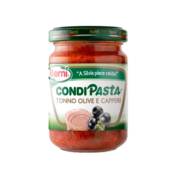 Заправка для пасты из тунца, оливок и каперсов Berni 130 гр