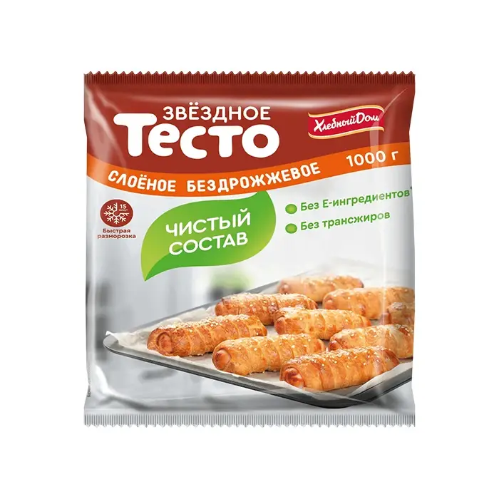 Тесто звездное слоеное бездрожжевое «Хлебный дом», 1 кг