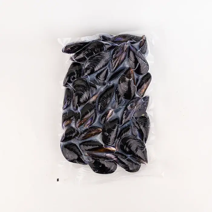 Мидии в раковинах варено-мороженые 40/60, 1 кг