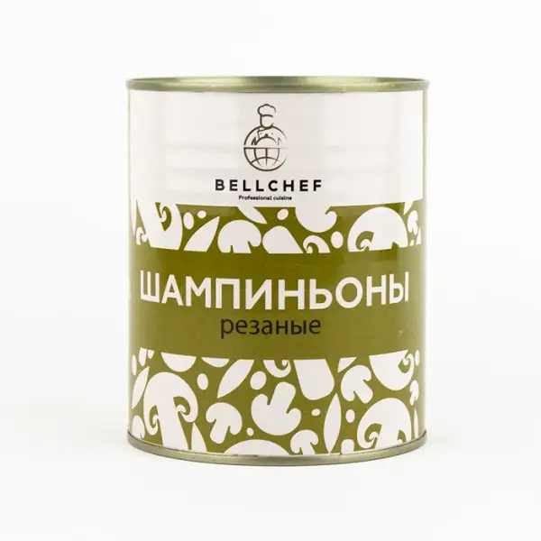 Шампиньоны резаные Bellсhef, 800 гр