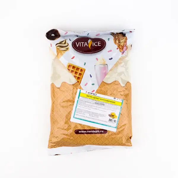 Смесь сухая для мягкого мороженого Манго-Маракуйя щербет Nd Prime Bachenmix, 1 кг