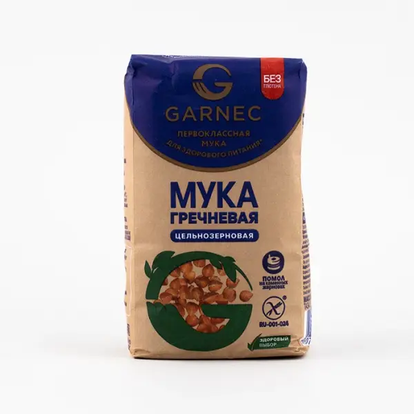Мука гречневая без глютена Garnec, 500 г
