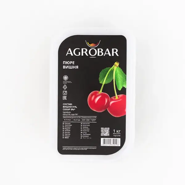 Пюре замороженное Вишня "Agrobar", 1 кг