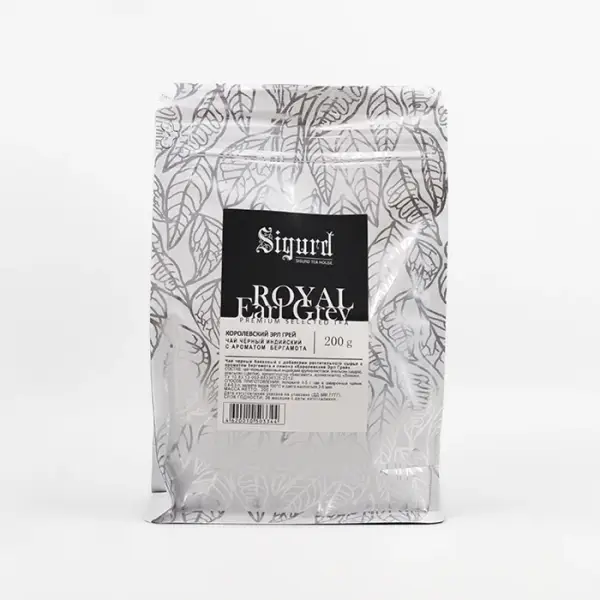 Чай черный Королевский Эрл Грей Royal Earl Grey Sigurd, 200 гр