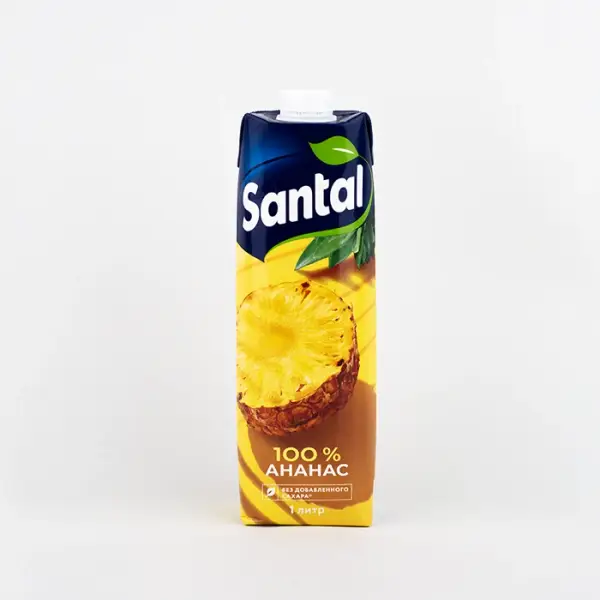 Сок ананасовый для детского питания Santal, 1 л