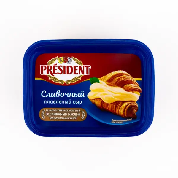 Сыр плавленый Сливочный 45 % President, 400 г
