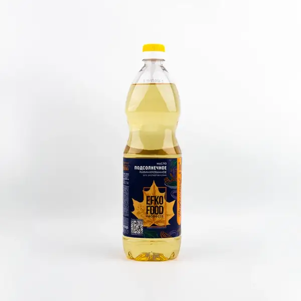 Масло подсолнечное рафинированное EFKO FOOD professional, 1 л