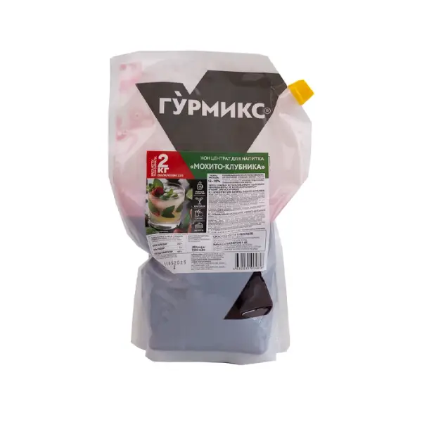 Концентрат для напитка Мохито - Клубника "Гурмикс", 2 кг
