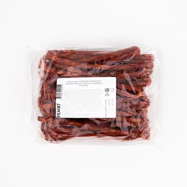 Колбаски сырокопченые Kabanos chiken, 490 г