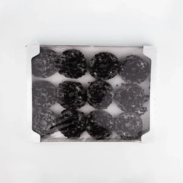 Донат Cookies с начинкой с ванильным вкусом Stokson, 12 штук по 75 г