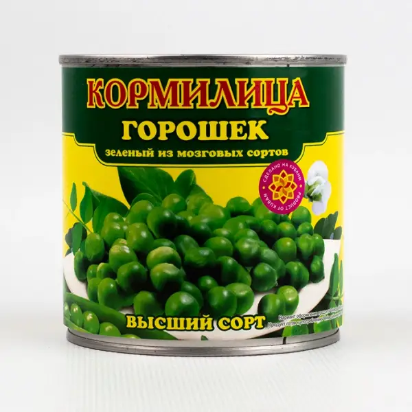 Горошек консервированный зеленый «Кормилица», 400 г