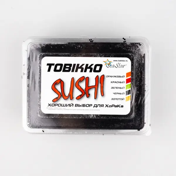 Икра летучей рыбы Тобико, черная 500 г