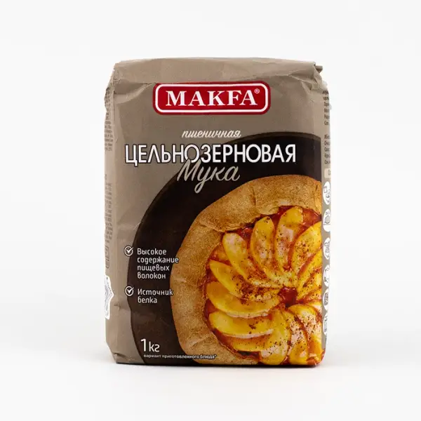 Мука цельнозерновая «Макфа», 1 кг