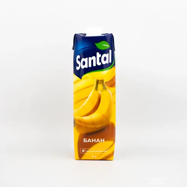 Нектар банановый для детского питания Santal, 1 л
